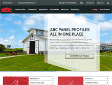 Tablet Screenshot of abcmetalroofing.com